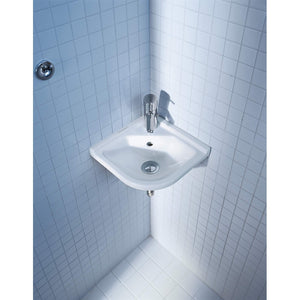 Duravit Starck 3 15' x 16.88' x 6.25' Ceramic Wall Mount Handrinse Bathroom Sink in White - 752440000