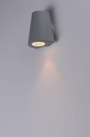Mini 5' Single Light Wall Sconce in Silver
