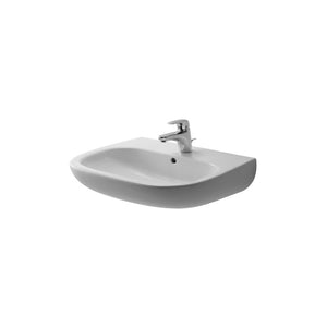 D-Code 18.13' x 23.63' x 7.13' Ceramic Wall Mount Bathroom Sink in White - 3 Faucet Holes