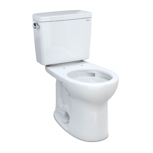 Drake Round 1.6 gpf Two-Piece Toilet in Cotton White - Left Hand Trip Lever