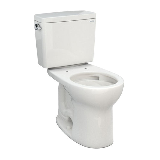 Drake Round 1.6 gpf Two-Piece Toilet in Colonial White - Left Hand Trip Lever