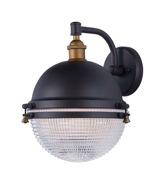 Portside 11.75" Single Light Wall Sconce in Oil Rubbed Bronze Antique Brass