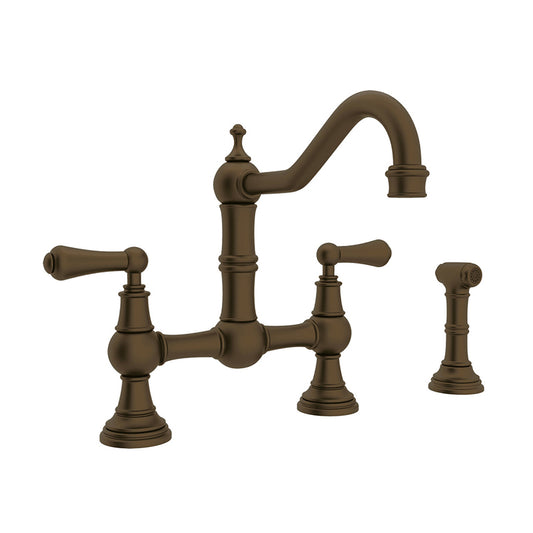Edwardian Bridge Kitchen Faucet in English Bronze