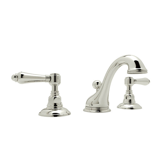 Viaggio Two Lever Handle Widespread Bathroom Faucet in Polished Nickel