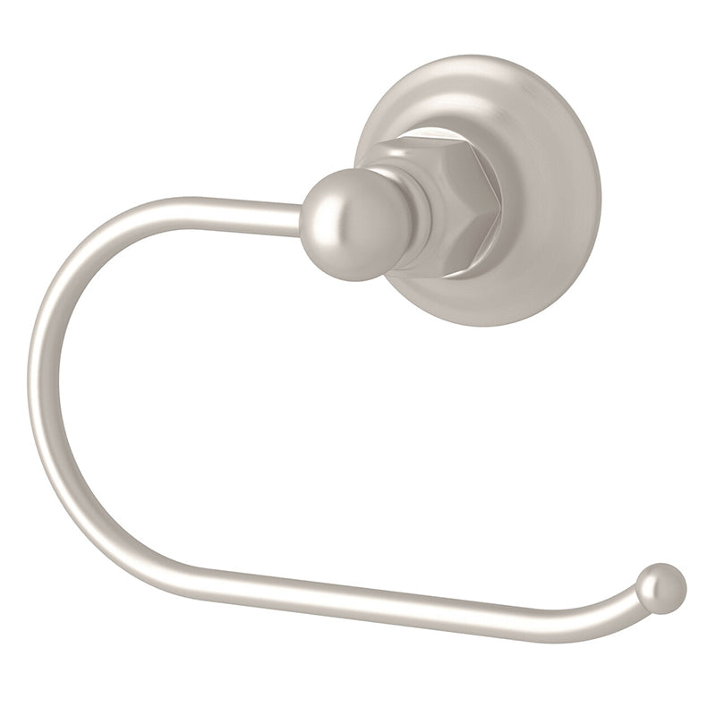 Italian 6' Toilet Paper Holder in Satin Nickel