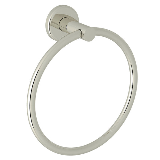 Lombardia 7.38" Towel Ring in Polished Nickel