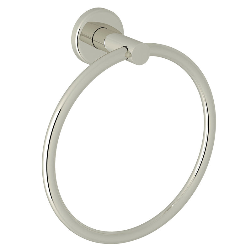 Lombardia 7.38' Towel Ring in Polished Nickel