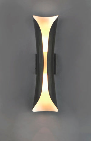 Scroll 5.5' 2 Light Outdoor Wall Sconce in Architectural Bronze