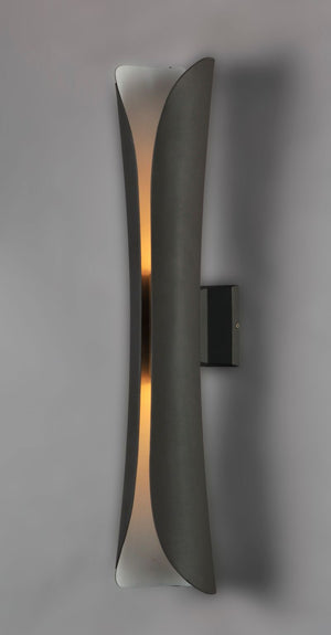 Scroll 5.75' 2 Light Outdoor Wall Sconce in Architectural Bronze