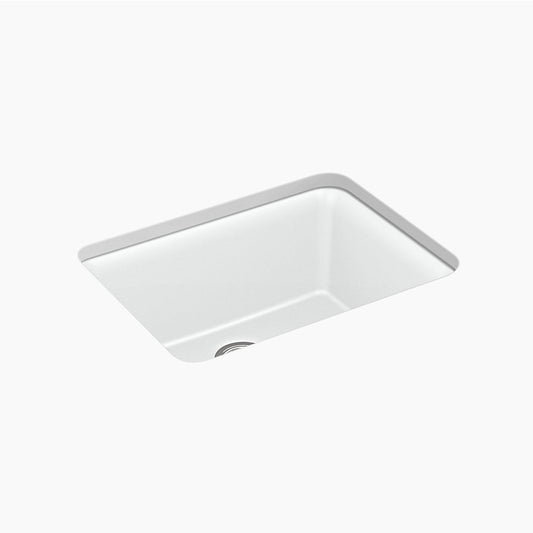 Cairn 18.31" x 24.5" x 10.19" Neoroc Single-Basin Undermount Kitchen Sink in Matte White