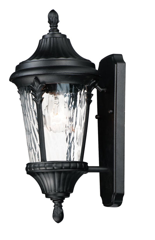Sentry 7" Single Light Outdoor Wall Sconce in Black