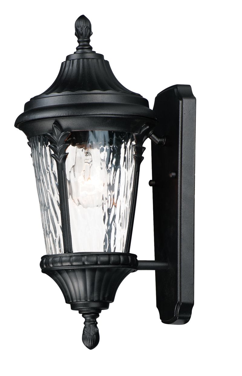 Sentry 7' Single Light Outdoor Wall Sconce in Black