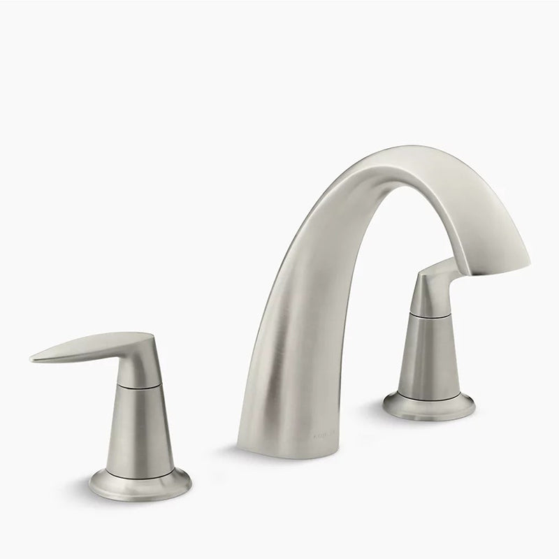 Alteo Two-Handle Tub Filler Faucet in Vibrant Brushed Nickel