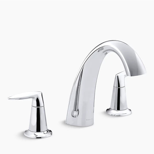 Alteo Two-Handle Tub Filler Faucet in Polished Chrome