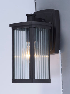 Terrace 5.25' Single Light Outdoor Wall Sconce in Bronze with Clear Glass Finish