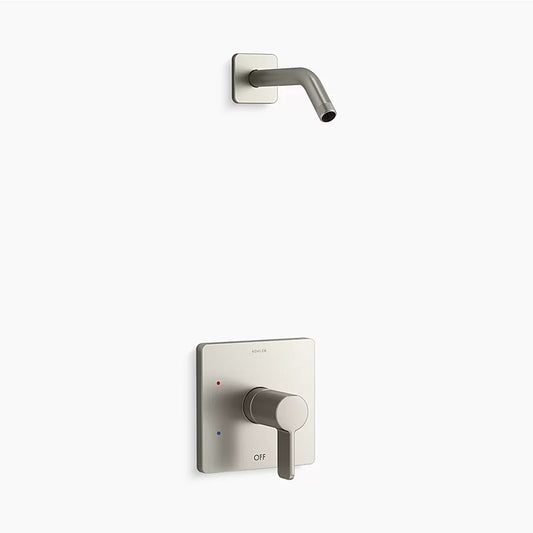 Parallel Single-Handle Shower Only Faucet in Vibrant Brushed Nickel