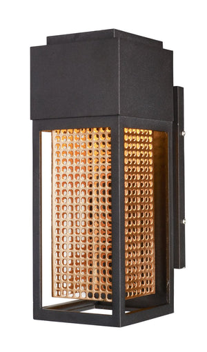 Townhouse 4.75' Single Light Outdoor Wall Sconce in Galaxy Bronze and Rose Gold