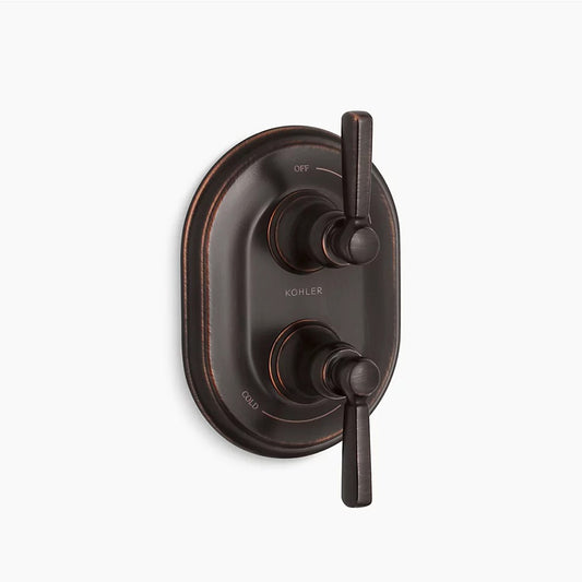 Bancroft Two-Handle Valve Trim in Oil-Rubbed Bronze