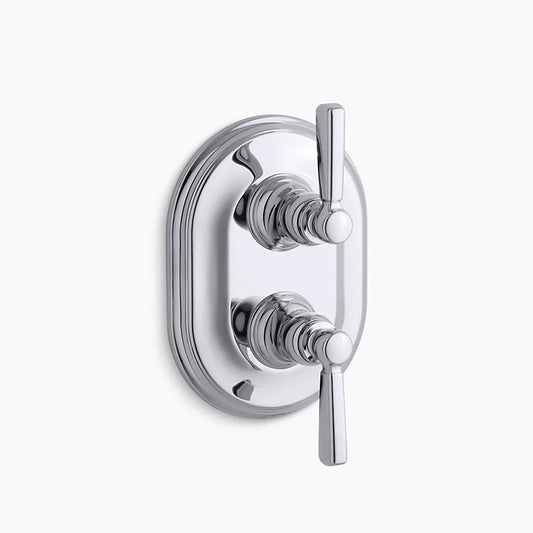 Bancroft Two-Handle Valve Trim in Polished Chrome