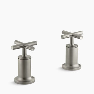 Purist Two Cross Handle Valve Trim in Vibrant Brushed Nickel