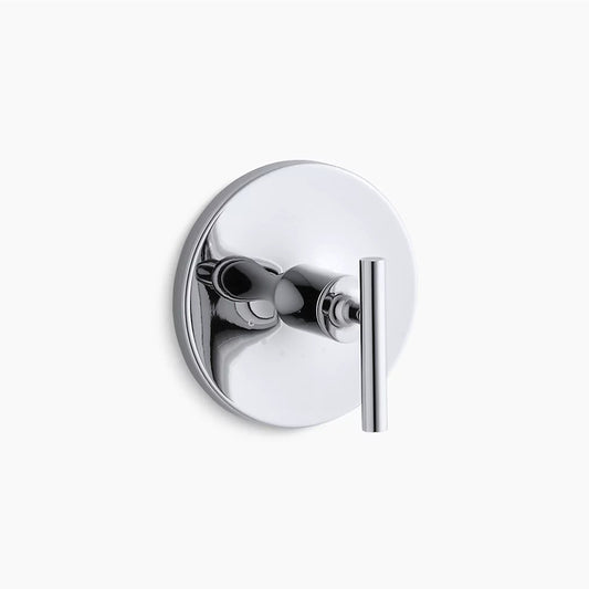 Purist Single Lever Handle Thermostatic Valve Trim in Polished Chrome
