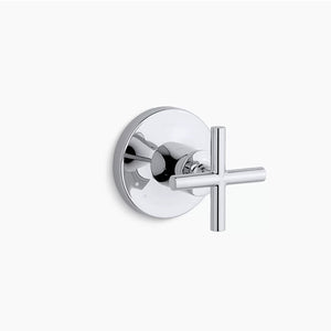 Purist Single Cross Handle Volume Control Trim in Polished Chrome