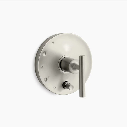 Purist Single Lever Handle Control Trim in Vibrant Brushed Nickel