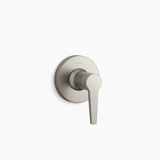 Pitch Single-Handle Transfer Valve Trim in Vibrant Brushed Nickel