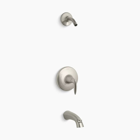 Alteo Single-Handle Tub & Shower in Vibrant Brushed Nickel - Less Showerhead