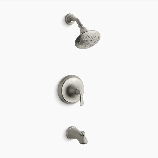 Forte Sculpted Single-Handle Tub & Shower Faucet in Vibrant Brushed Nickel
