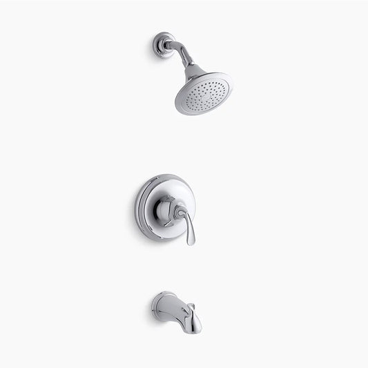 Forte Sculpted Single-Handle Tub & Shower Faucet in Polished Chrome