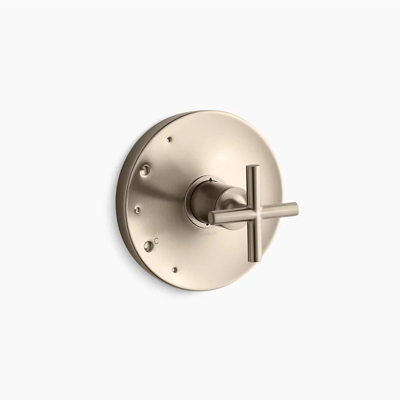 Purist Single-Handle Valve Trim in Vibrant Brushed Bronze