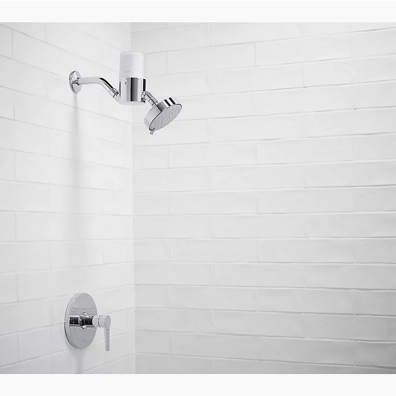Kohler ISH09-M664613mn KOHLER Aquifer Filtered Shower Head Attachment, Filtration System Attaches To Most Existing Shower Heads, Reduces Chlorine, Odo