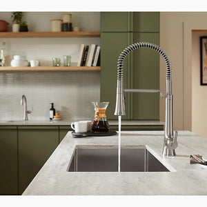 Tone Pre-Rinse Kitchen Faucet in Vibrant Brushed Moderne Brass