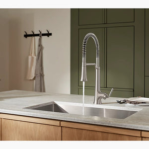 Tone Pre-Rinse Kitchen Faucet in Vibrant Brushed Moderne Brass