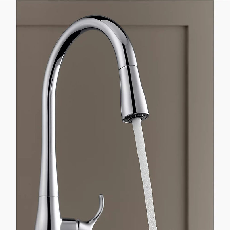 Simplice Touchless Pull-Down Kitchen Faucet in Matte Black