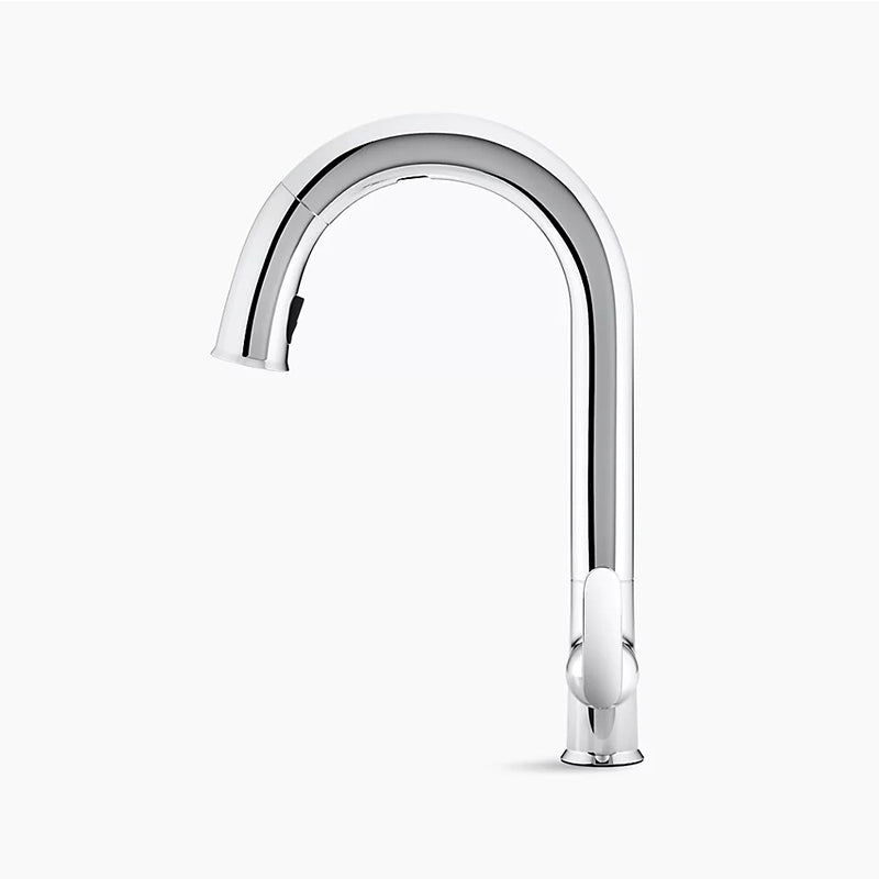 Sensate Touchless Pull-Down Kitchen Faucet in Vibrant Ombre Rose Gold and Polished Nickel