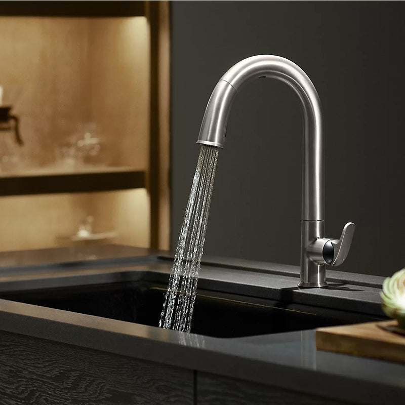 Kohler Sensate Touchless Pull-Down Kitchen Faucet in Polished