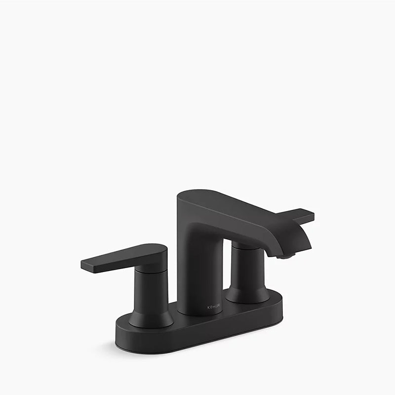 Hint Centerset Two-Handle Bathroom Faucet in Matte Black