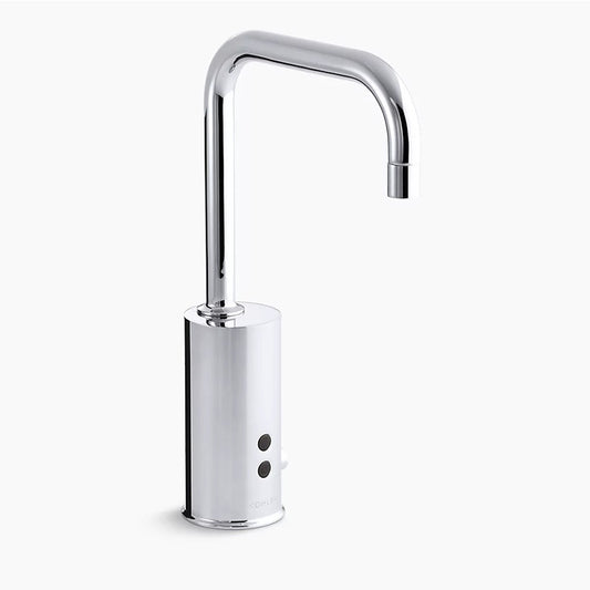 Gooseneck Touchless DC-Powered Bathroom Faucet in Polished Chrome