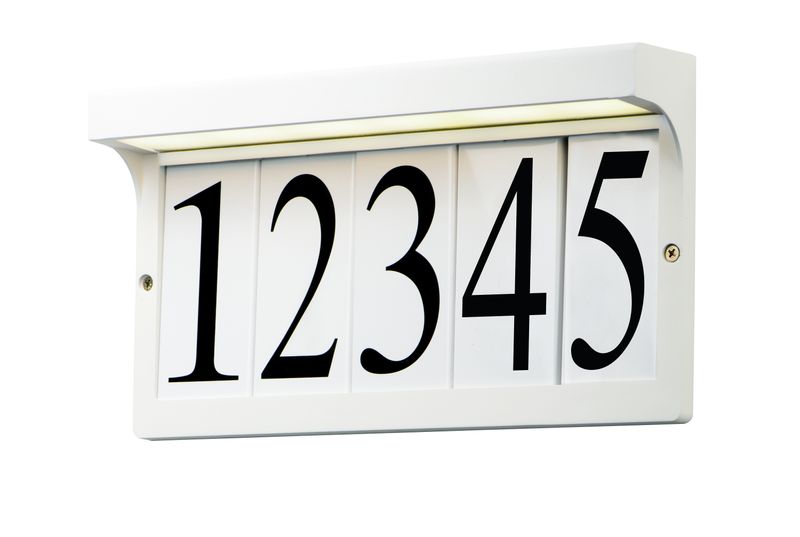 Address 12.5' Outdoor Wall Mount in White