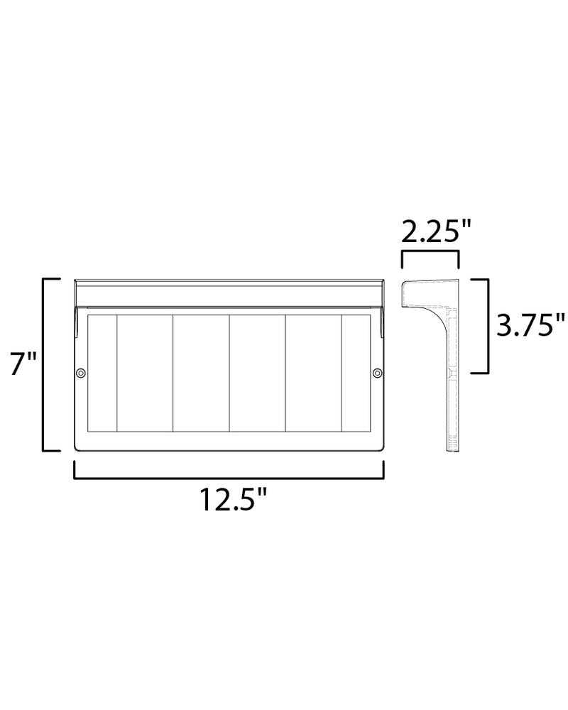Address 12.5' Outdoor Wall Mount Light in White