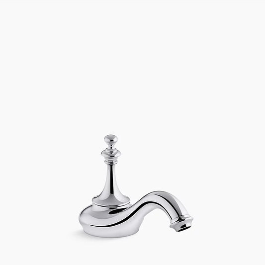Artifacts with Tea Design Widespread Bathroom Faucet in Polished Chrome - Less Handles