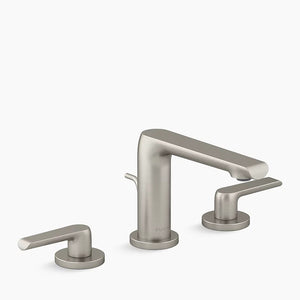 Avid Widespread Two-Handle Bathroom Faucet in Vibrant Brushed Nickel