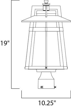 Calistoga 19' Single Light Lantern in Adobe