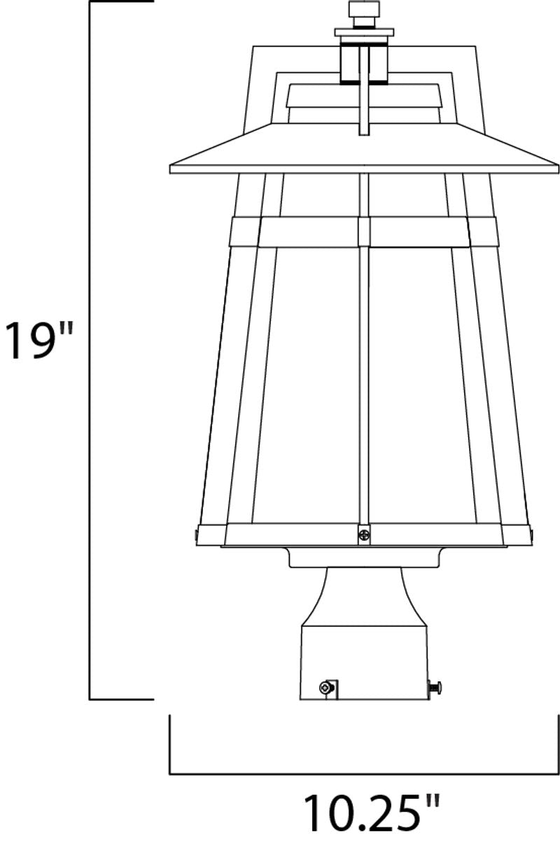 Calistoga 19' Single Light Lantern in Adobe