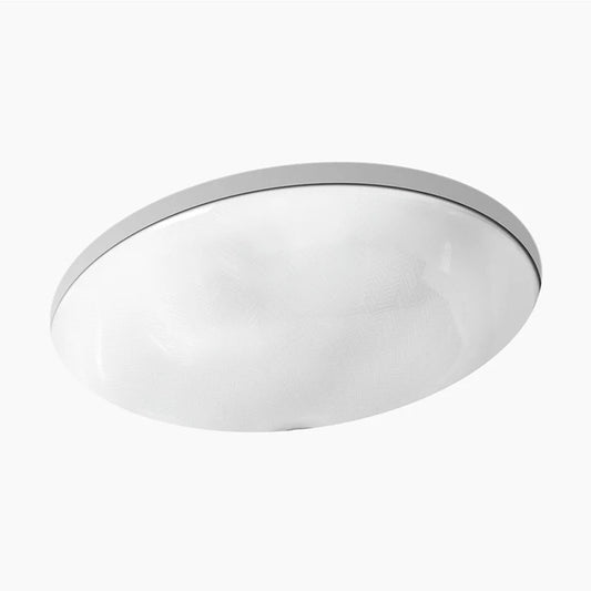 Sartorial Herringbone Caxton 16.13" x 19.19" x 8.19" Vitreous China Undermount Bathroom Sink in White