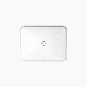 Caxton 15.69' x 20.25' x 7.31' Vitreous China Undermount Bathroom Sink in Biscuit