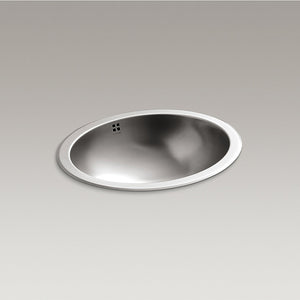 Bachata 16.69' x 19.88' x 7.38' Stainless Steel Dual-Mount Bathroom Sink