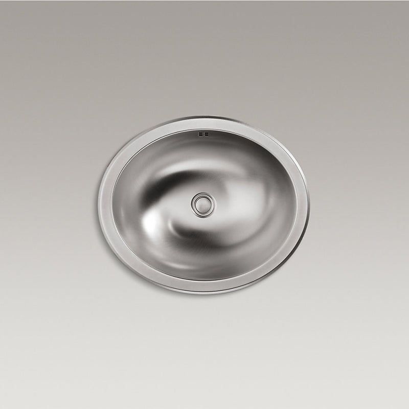 Bachata 16.69' x 19.88' x 7.38' Stainless Steel Dual-Mount Bathroom Sink